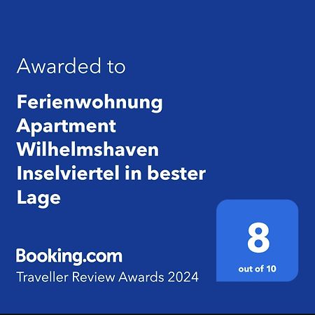 Ferienwohnung Apartment Wilhelmshaven Inselviertel In Bester Lage - Selbstaendiger Check In Moeglich Ngoại thất bức ảnh